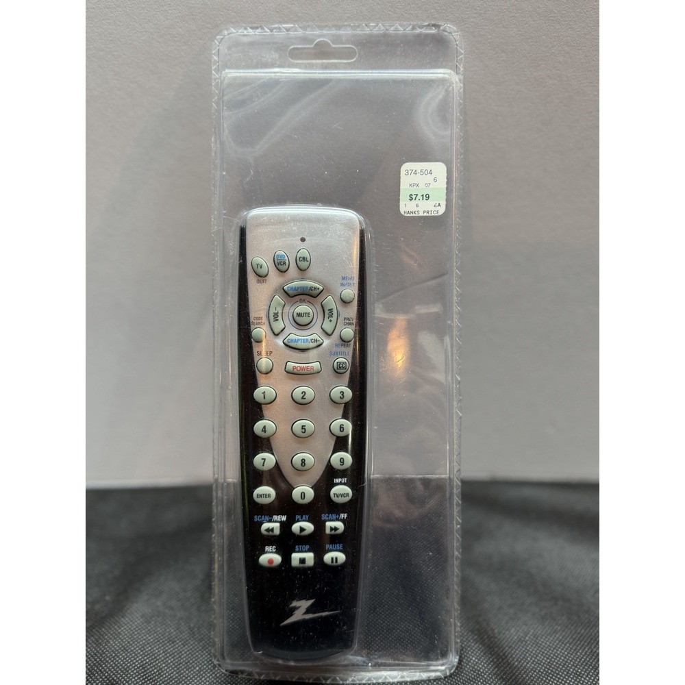 NEW Zenith CL010 TV/DVD/VCR  Remote Control OEM New w/Batteries